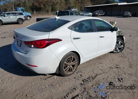 2016 Hyundai Elantra Limited из США, поврежденный, VIN 5NPDH4AE4GH795983